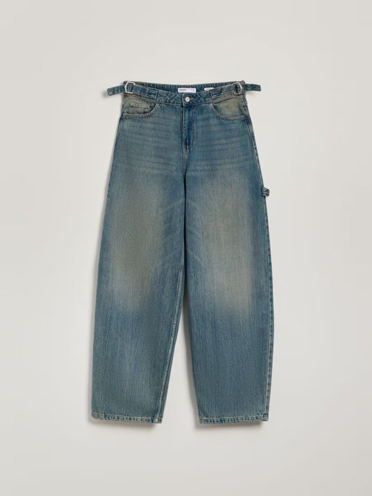 0011 Unisex baggy carpenter jeans dusty blue