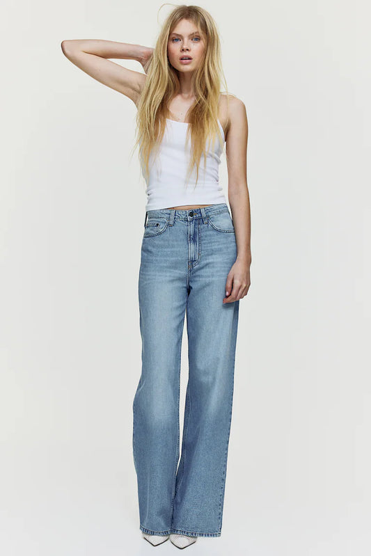 01 MH Highwaist wide leg denim