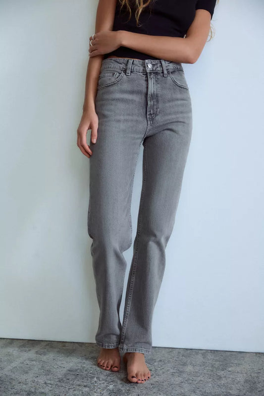011 ZR Grey straight fit Jeans