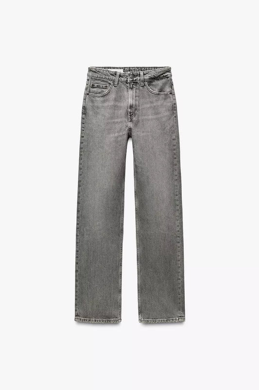 011 ZR Grey straight fit Jeans