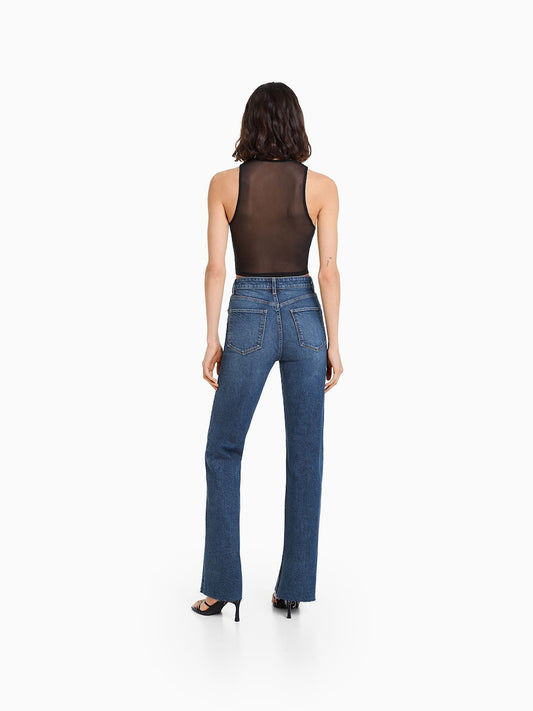 BK Highwaist flare Jeans denim blue