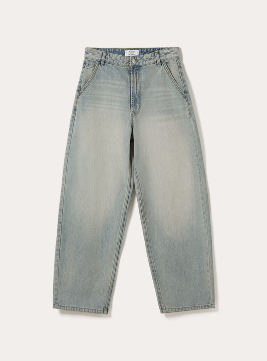 005 BK Unisex Highwaist Skater fit jeans light blue