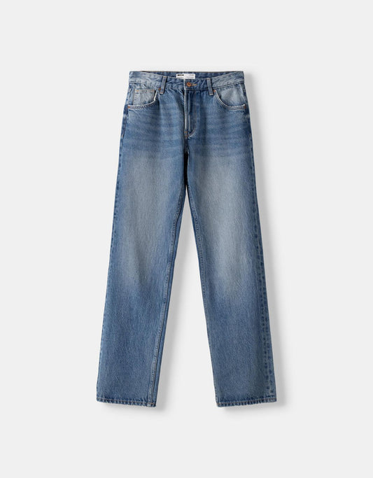 BK Premium Highwaist Straight leg Jeans Dusty blue