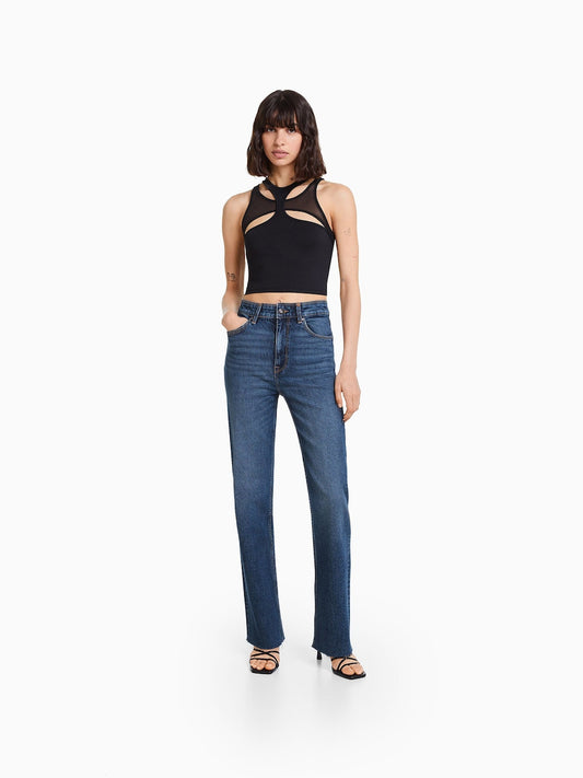 BK Highwaist flare Jeans denim blue