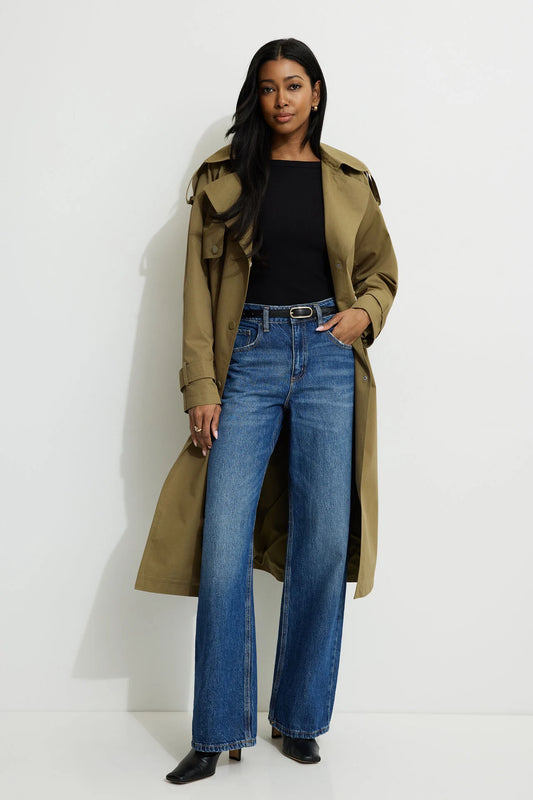 014 GH Darkblue Highwaist wide leg jeans