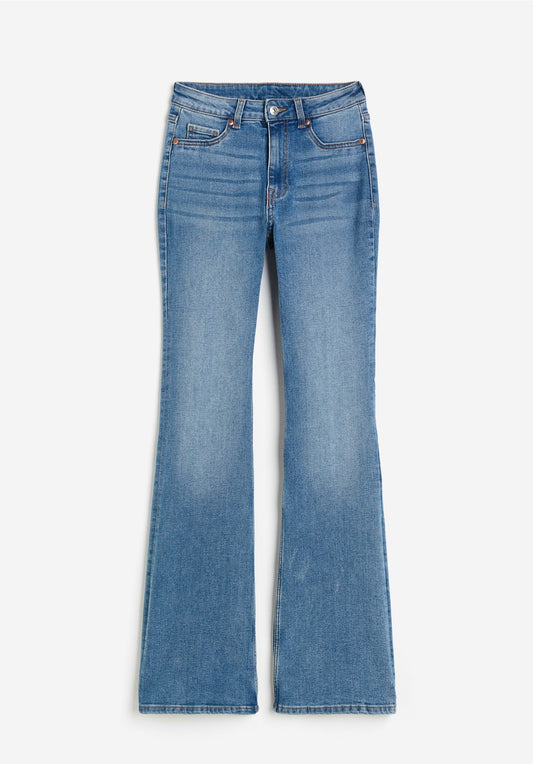 MH midblue flare jeans