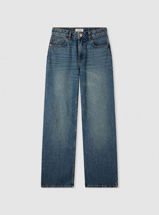 02 TNV Highrise dusty blue wide leg jeans