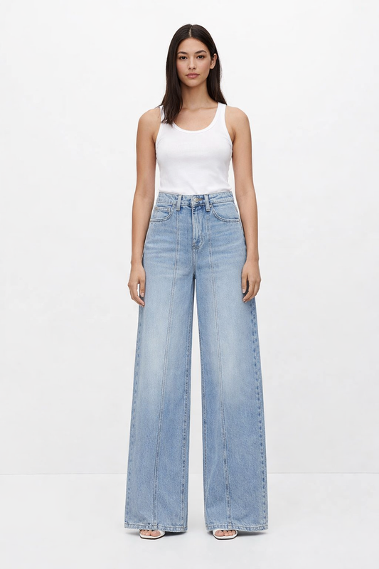 0012 Urban Ease Wide-Leg Unisex Jeans