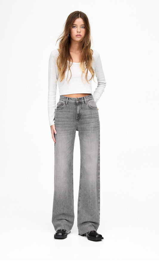 PB Highwaist Straightfit Jeans grey