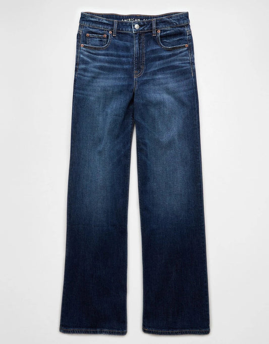 2024 Ae Highwaist straightfit Darkblue jeans