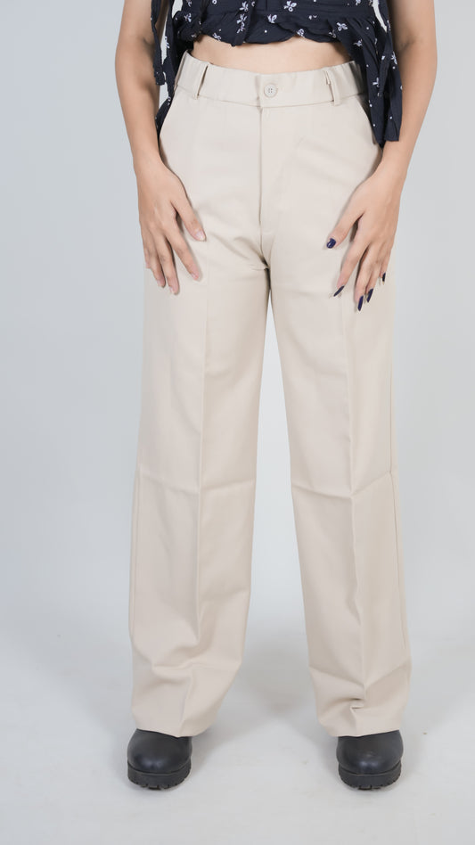 Imp Highwaist Korean loose straight trouser