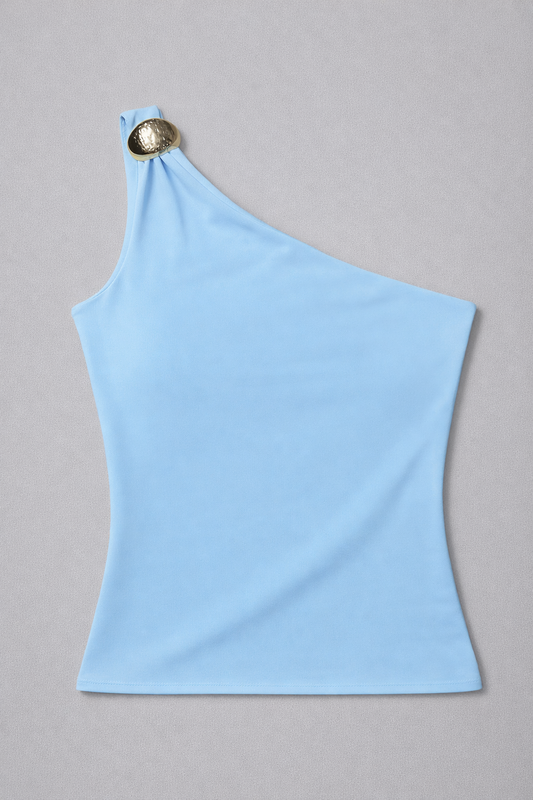 Skyline Edge One-Shoulder Polyamide Top